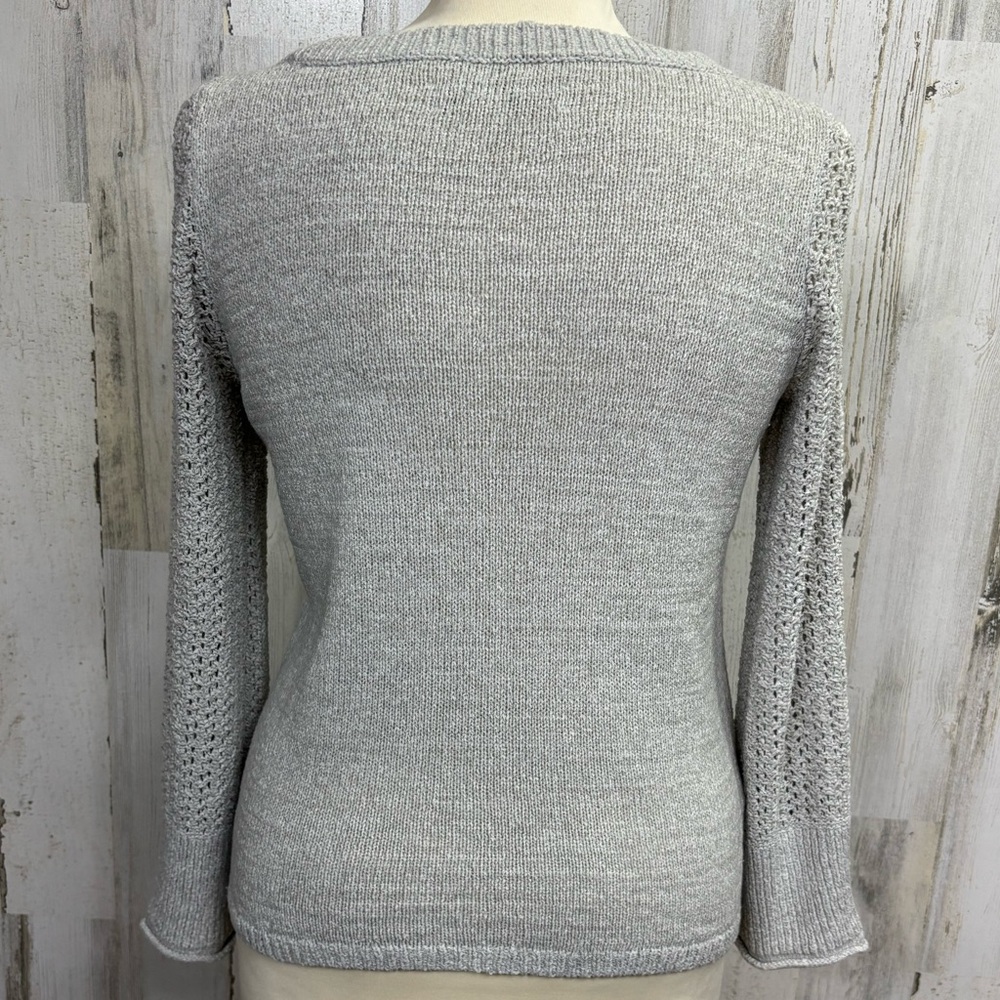 LOFT Crochet‎ Sleeve Sweater - Picture 4 of 7